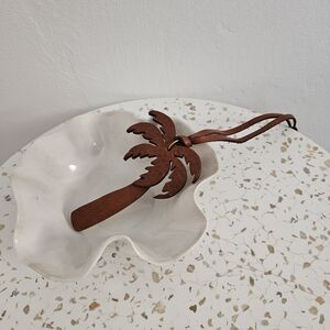 Madewell | Leather Palm Tree Bag Tag Charm